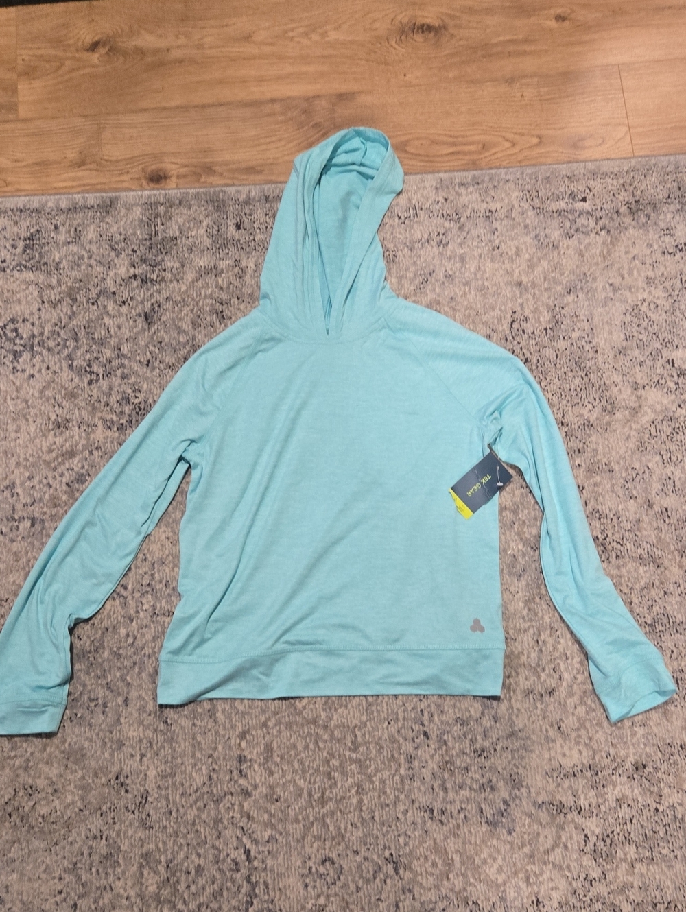 tek gear Heathered Aqua Hooded Pullover